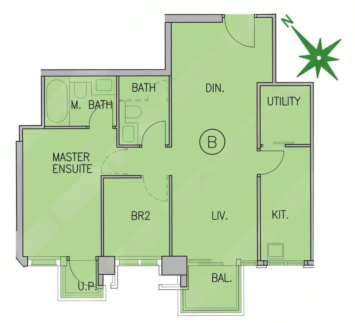 Beacon Peak 2房2廳戶型