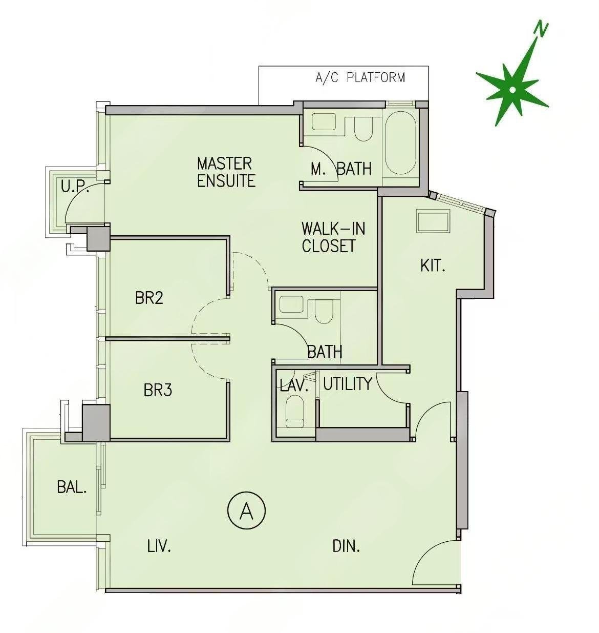 Beacon Peak 3房2廳戶型