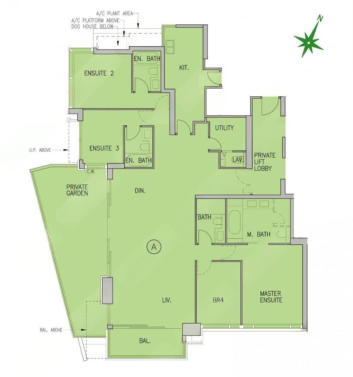 Beacon Peak 4房2廳戶型